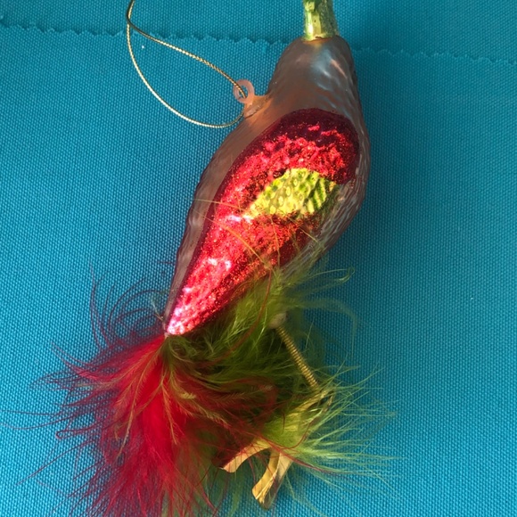 Vintage Blown Glass Parrot Christmas Ornament - Picture 4 of 4
